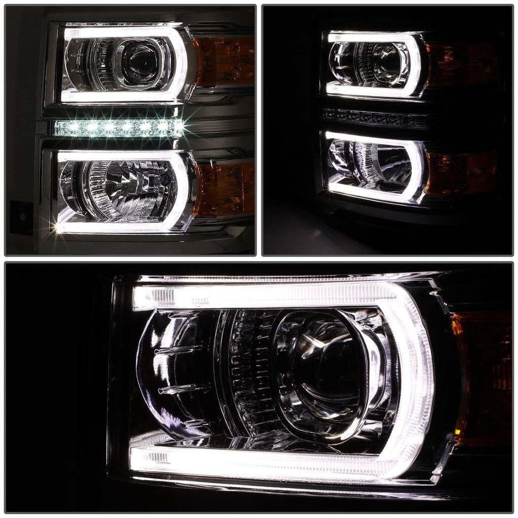 LED DRL U Tube Bar for Silverado Projector Headlight (2014–2015)