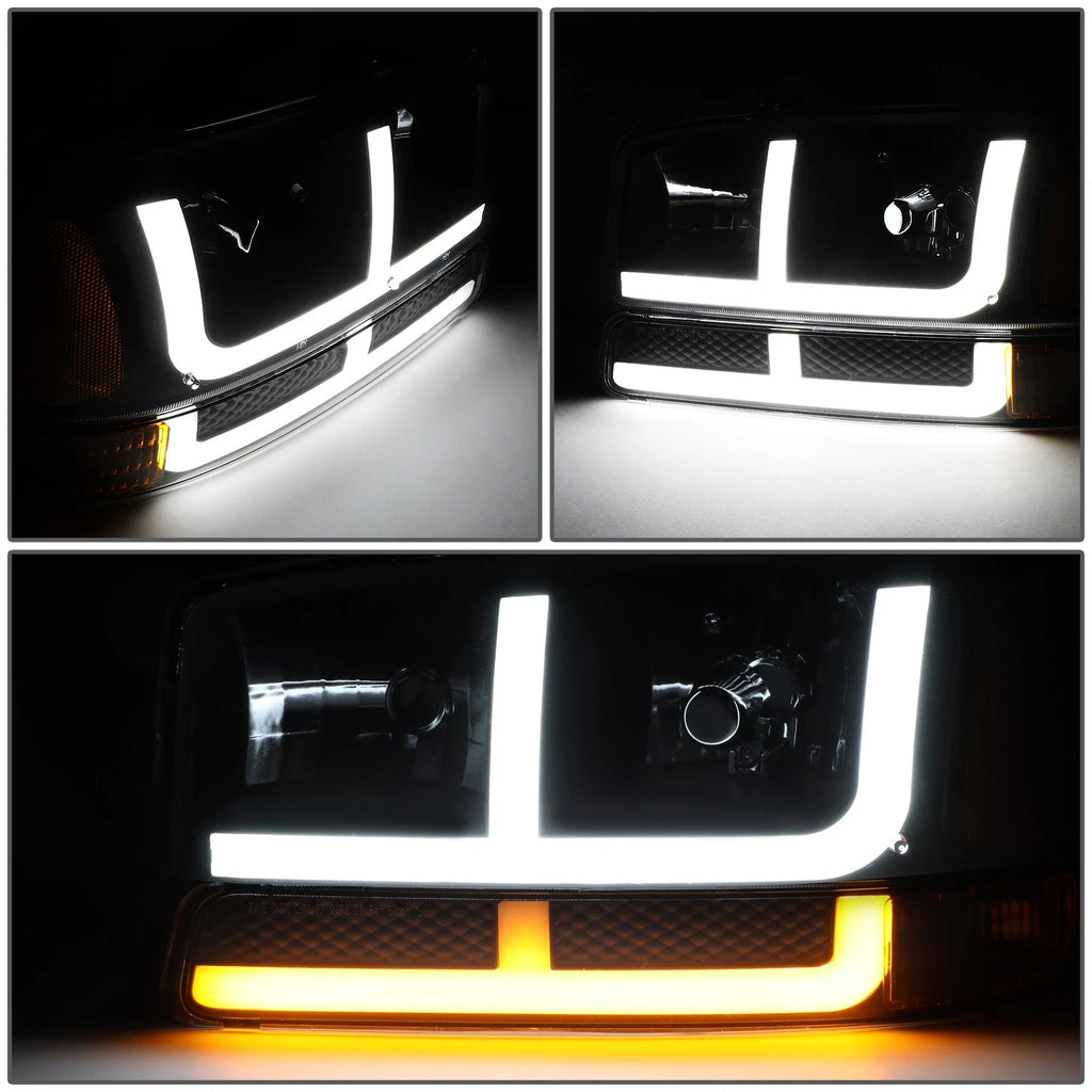 LED DRL + Turn Signal Headlight Bumper Lamp for Sierra Yukon (1999–2007)