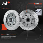 Front Drilled Brake Rotors for Ford F-150, F-250 (2000–2003)