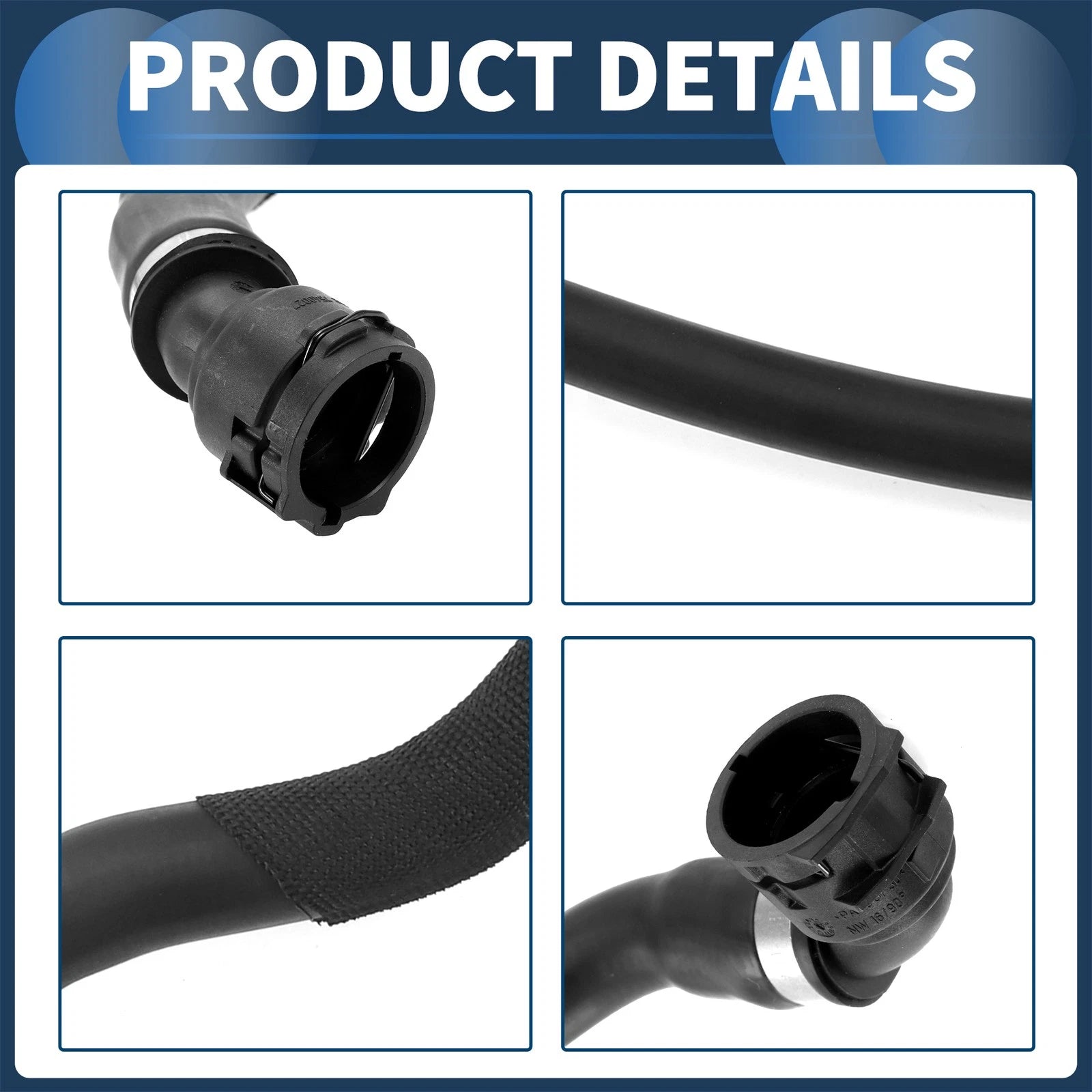 Radiator Hose for BMW X3 (2007–2010) No. 17123422785 Rubber