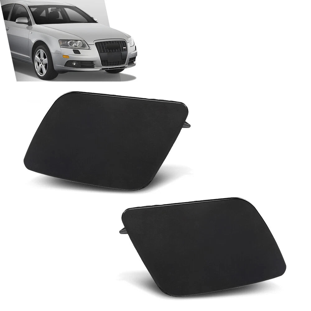Set of 2 Headlight Washer Cover Caps for Audi A6 Quattro (2005–2008)