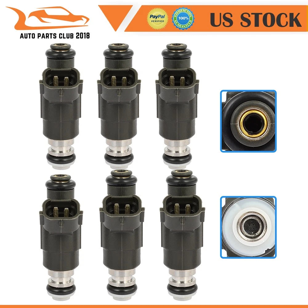 Set of 6 Fuel Injectors for Infiniti FX35, Nissan Maxima, Pathfinder (2003–2008)