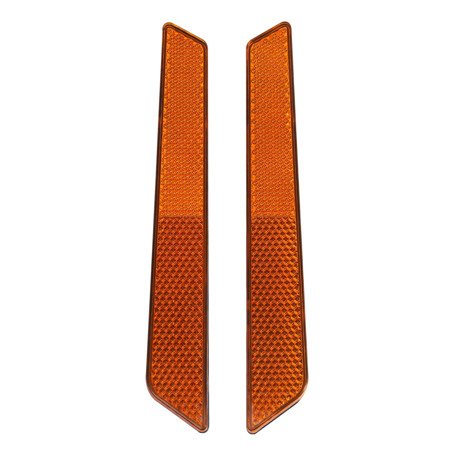 Saddlebag Latch Cover Reflectors Orange for Harley Road Street Glide (2014–2023)