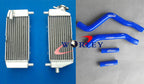 Aluminum Radiator + Green Hose for Kawasaki KX125 (2003-2008)