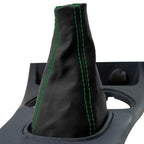 Leather Manual Shift Boot for Chevrolet Cobalt (2005–2010) Green Stitch
