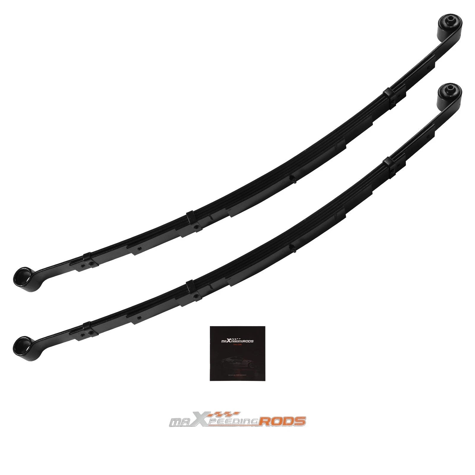 1" Drop Leaf Spring Set for Chevy Nova/Camaro/Firebird (1967–1981) Rear Black