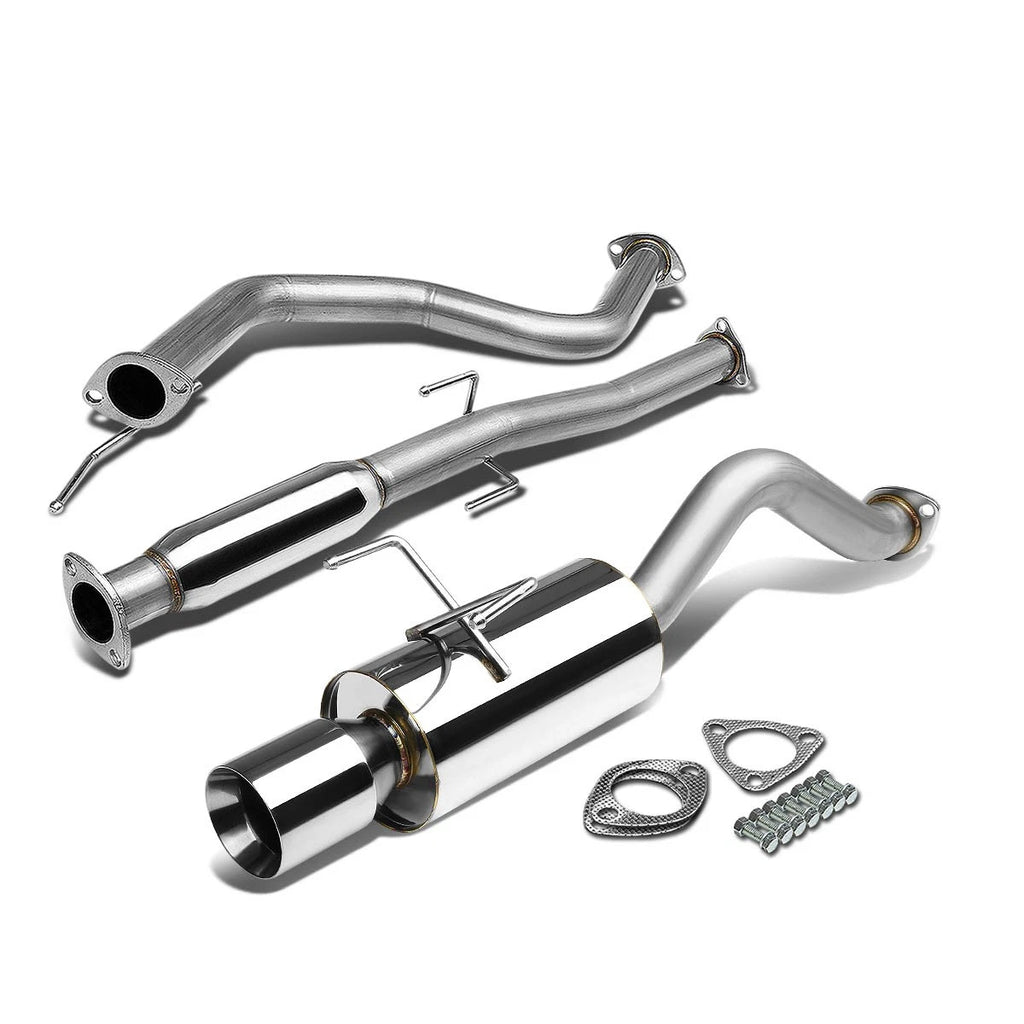 4" Rolled Tip Muffler Catback Exhaust System for Honda Civic EH EG (1992–1995)