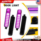 4X LED Door Panel Lights Smoked Purple for Chevrolet Suburban 1500 2500 (2015–2020)