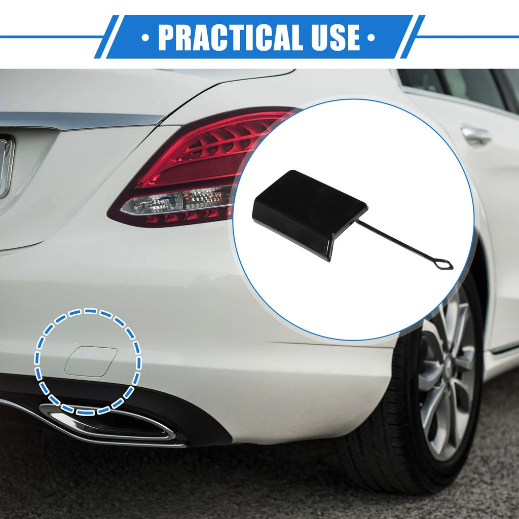Tow Hook Eye Hole Cap for Mercedes-Benz E550 (2010–2013) Black