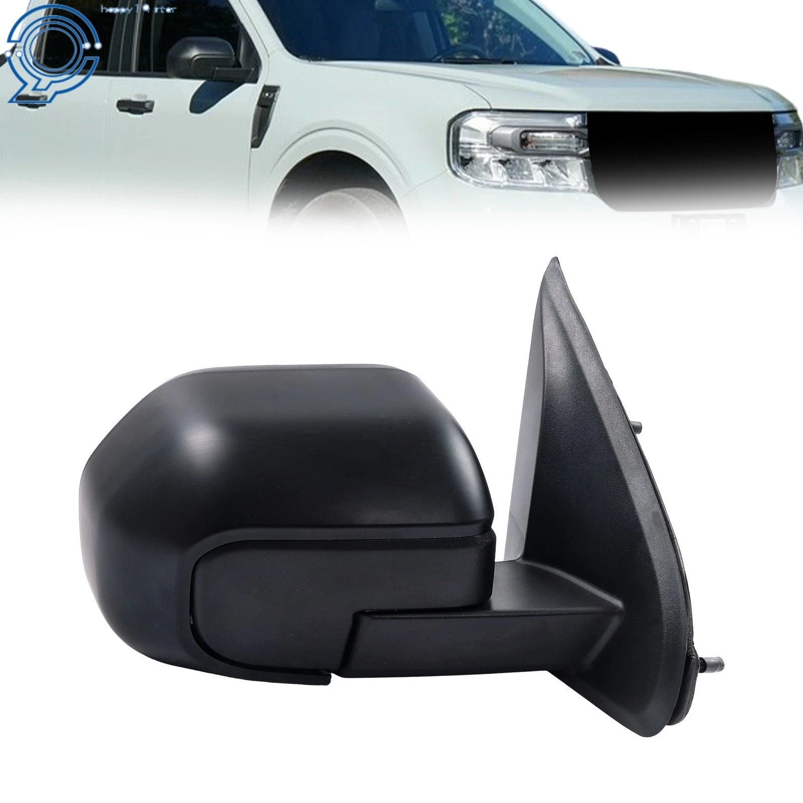 Passenger Right Side Mirror Matte Black for Ford Maverick (2022–2024) FO1321741