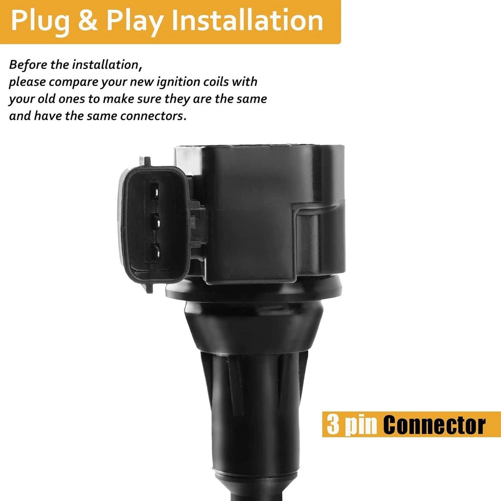 Set of 6 Ignition Coils & Plugs for Nissan Pathfinder Xterra (2005–2015)