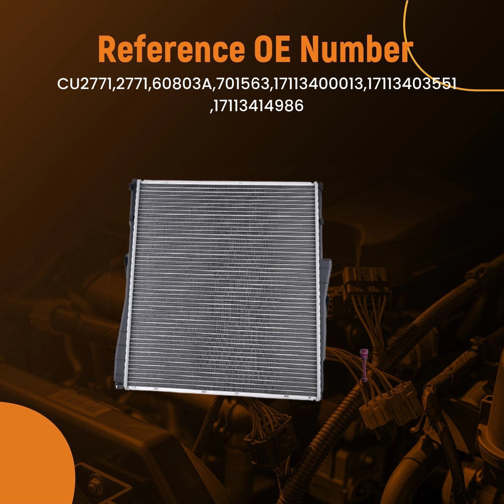 Aluminum Engine Radiator for BMW X3 2.5i 3.0i (2004–2006) CU2771 60803A