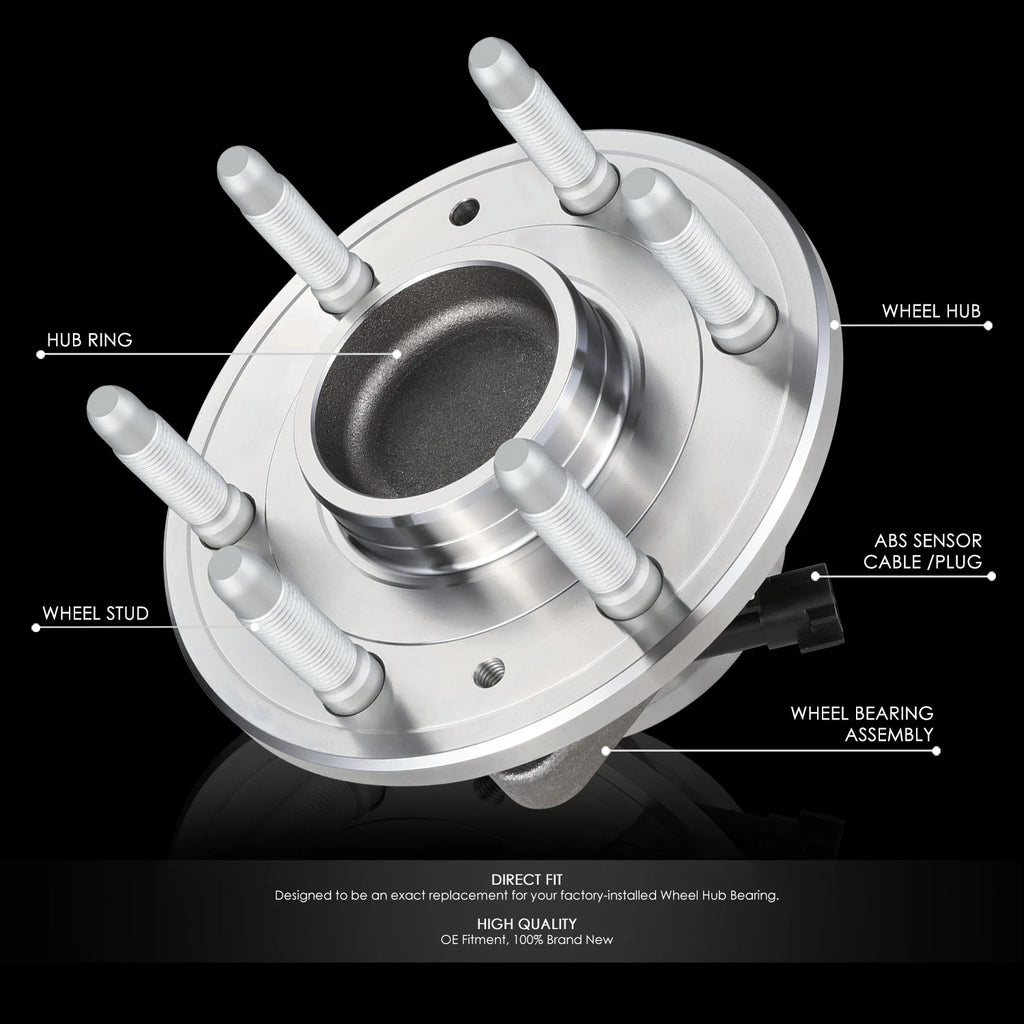 Set of 2 Wheel Bearing & Hub for GMC Sierra, Silverado, Yukon, Tahoe (2014–2020)