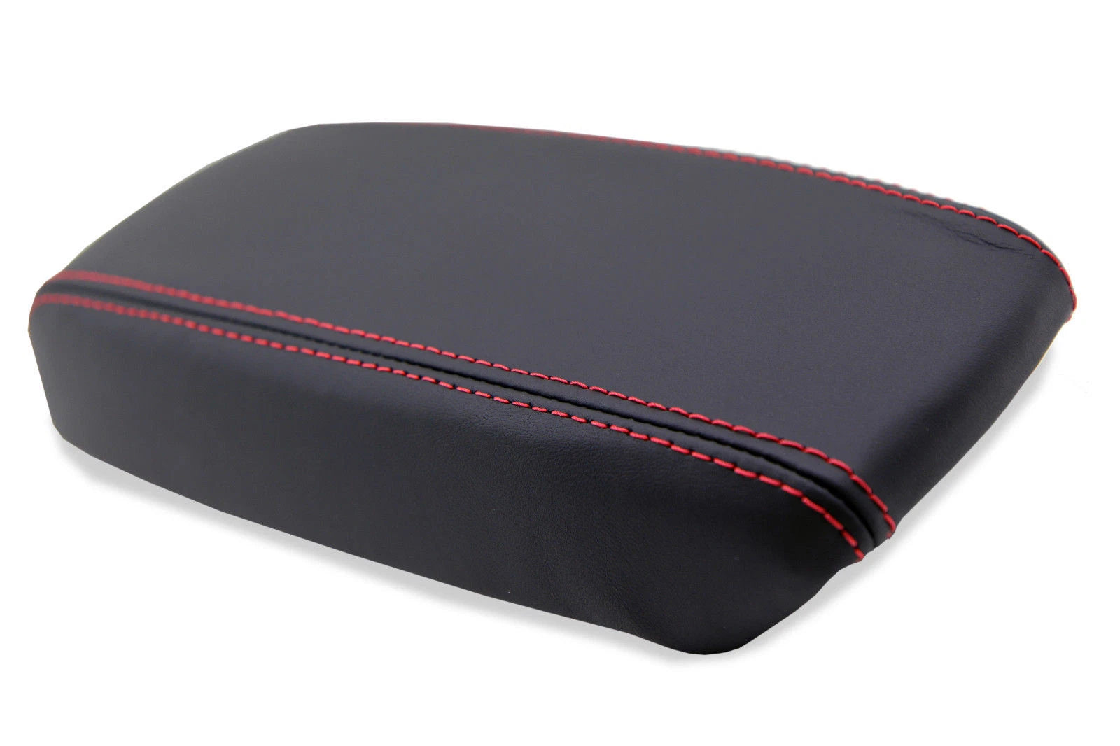 Leather Synthetic Console Armrest Cover for Acura Integra (1994–2001) Red Stitch