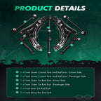 8pc Front Tie Rod End Control Arm Sway Bar for Chevrolet Aveo (2004–2011)