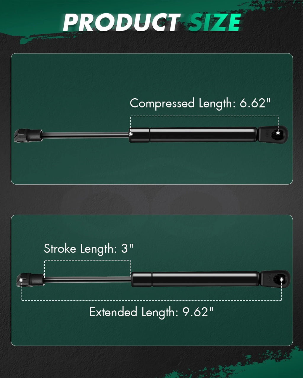 2X Front Hood Lift Supports Gas Springs Struts for Volvo S80 (1999–2014)