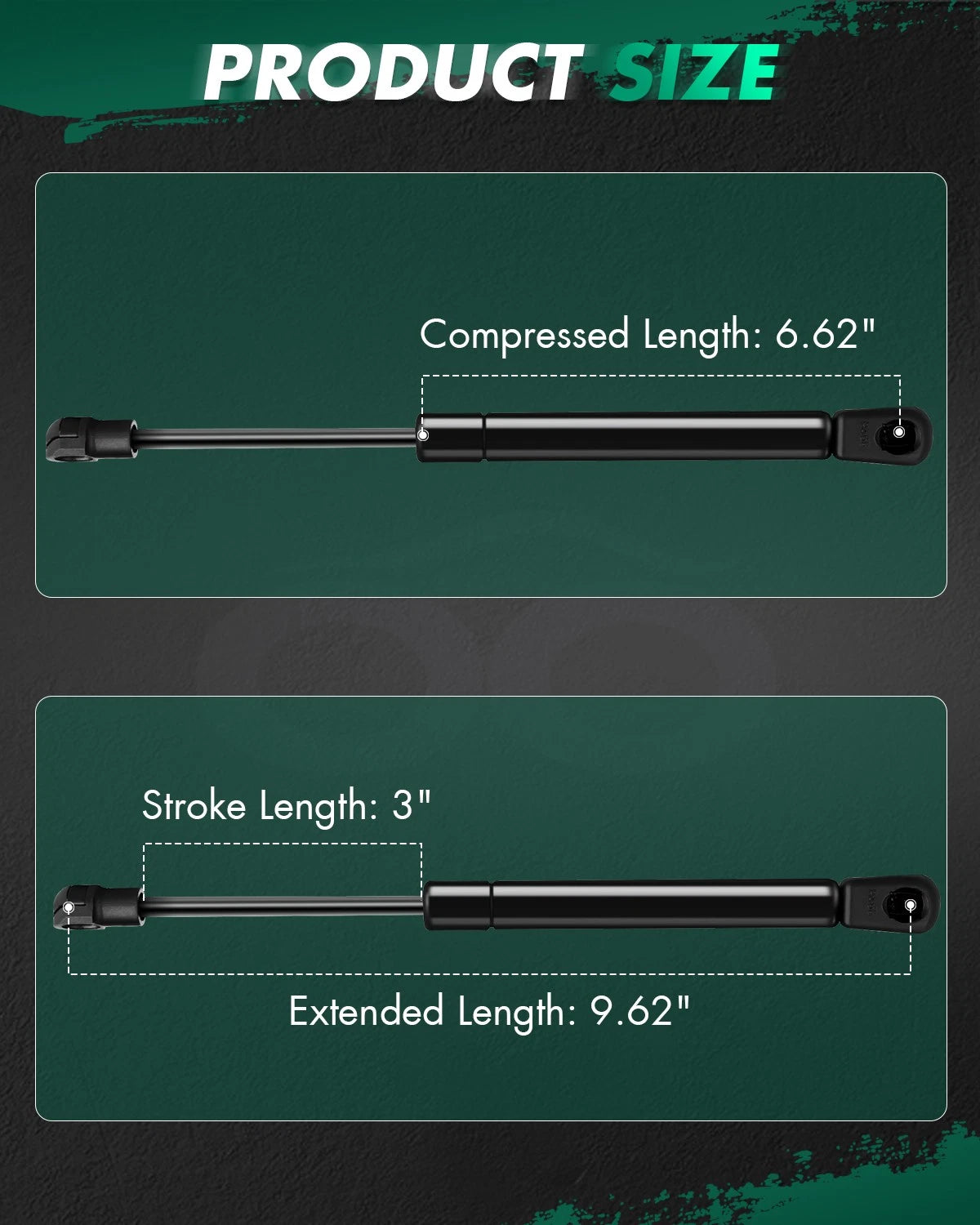 2X Front Hood Lift Supports Gas Springs Struts for Volvo S80 (1999–2014)