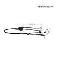 2X Motorcycle Battery Charger Terminal Connector Cable Harness Adapter
