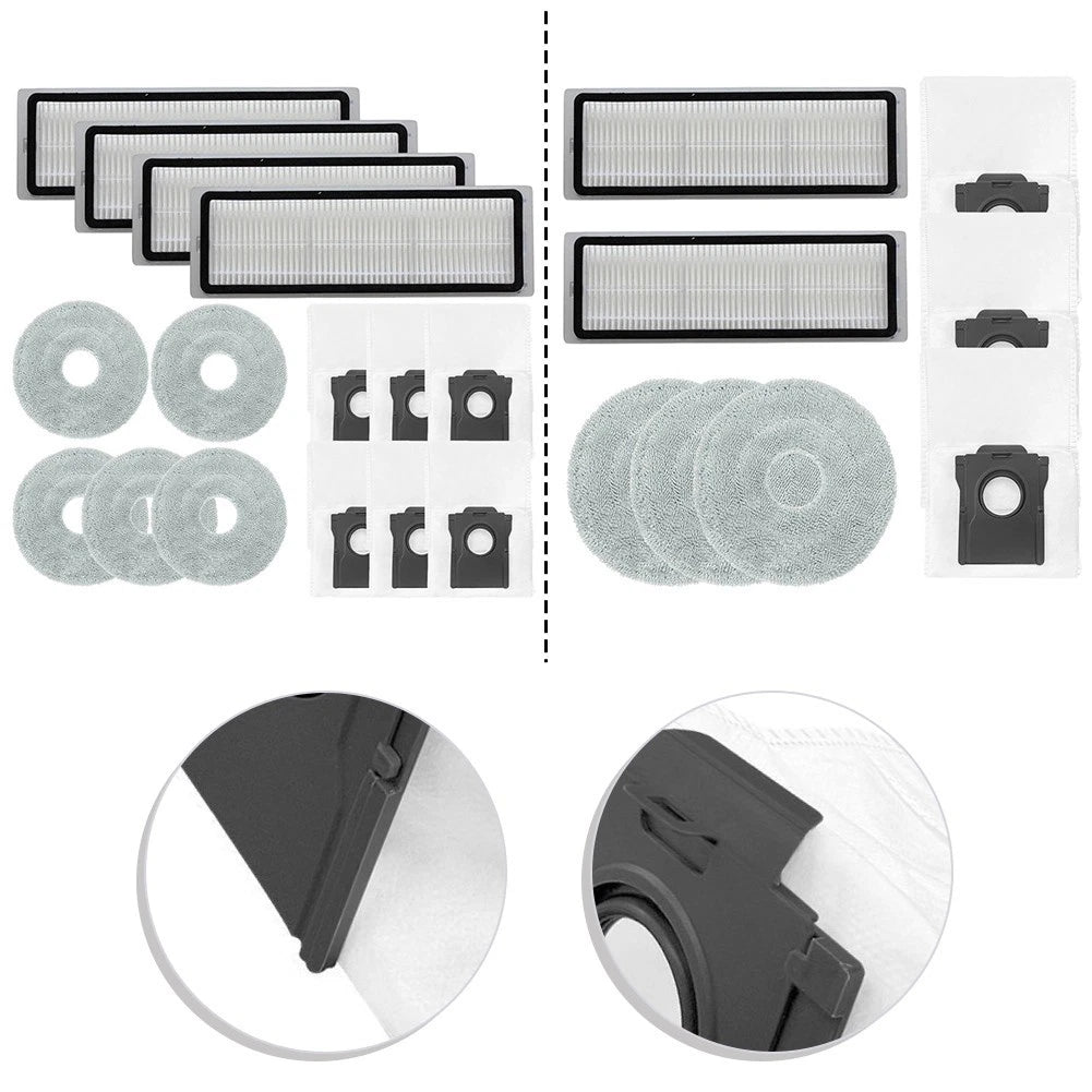 Set of 4 Vacuum Dust Bags for Daily Home Cleaning (High Efficiency)