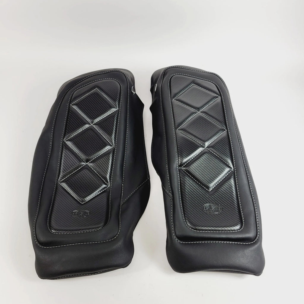 Saddlebag Lid Cover for Harley Touring (2014–2023) Carbon Diamond