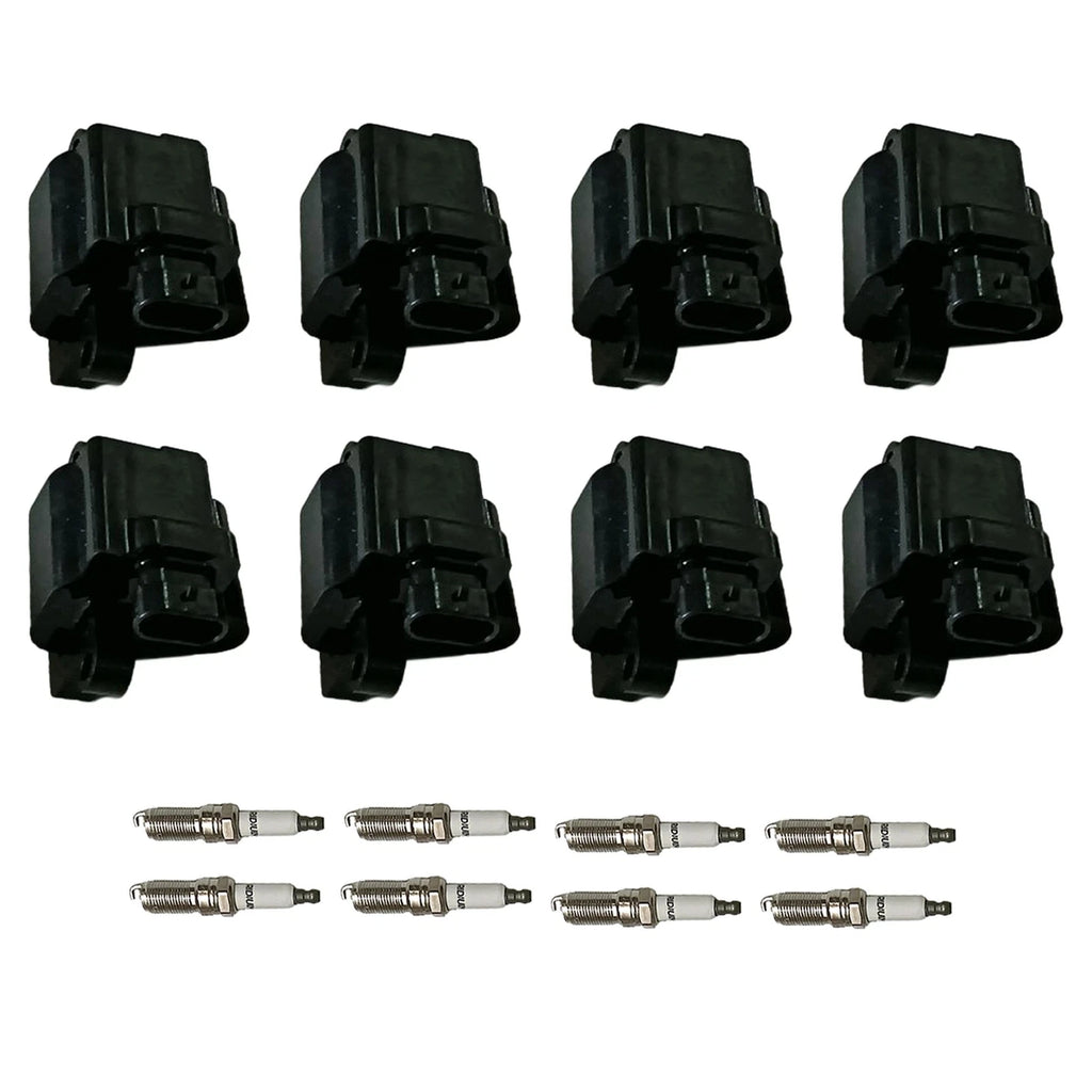 Set of 8 Ignition Coils & Spark Plugs for Express 1500 2500 3500 Silverado 1500 (2003–2023)