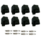 Set of 8 Ignition Coils & Spark Plugs for Express 1500 2500 3500 Silverado 1500 (2003–2023)