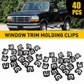 Set of 40 Windshield Trim Molding Clips for Ford F100 F150 F250 F350