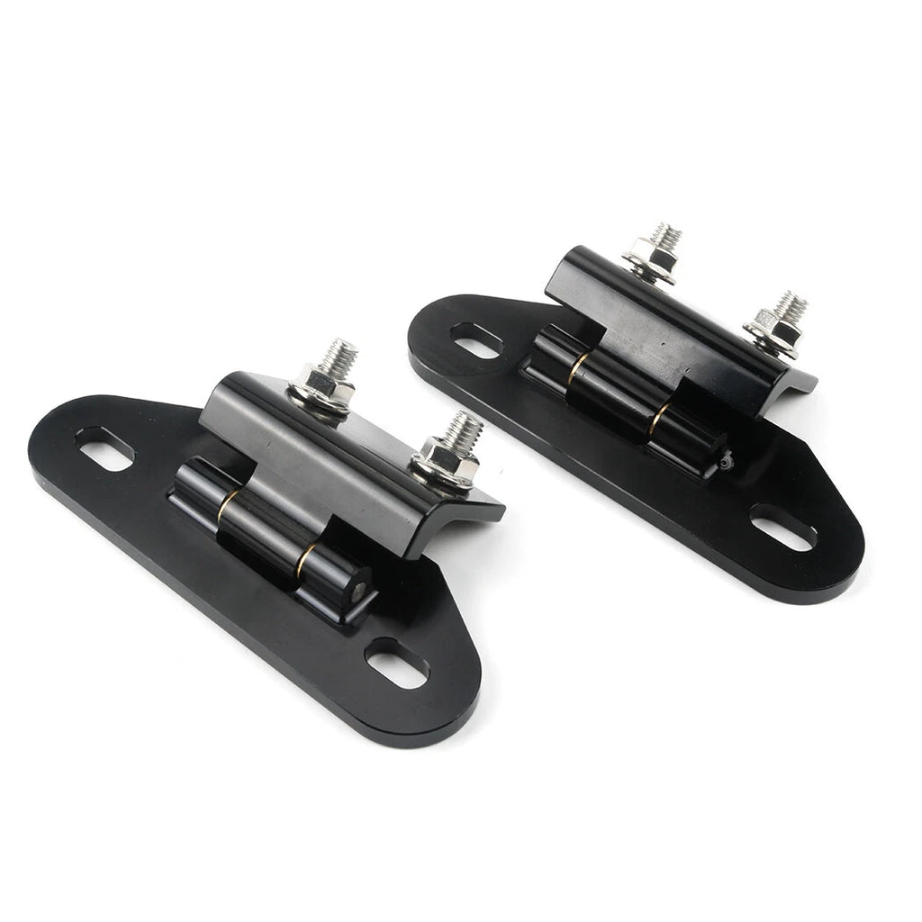 Billet Aluminum Rear Hatch Hinges Black Pair for Camaro/Firebird (1982–1992)