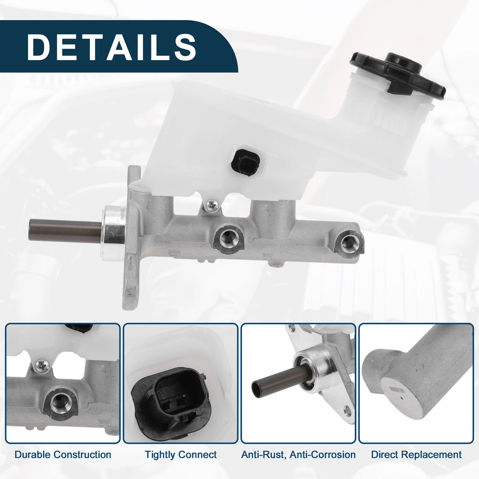 Brake Master Cylinder with Reservoir No. 46100TA1A01 for Honda Accord (2008–2012)