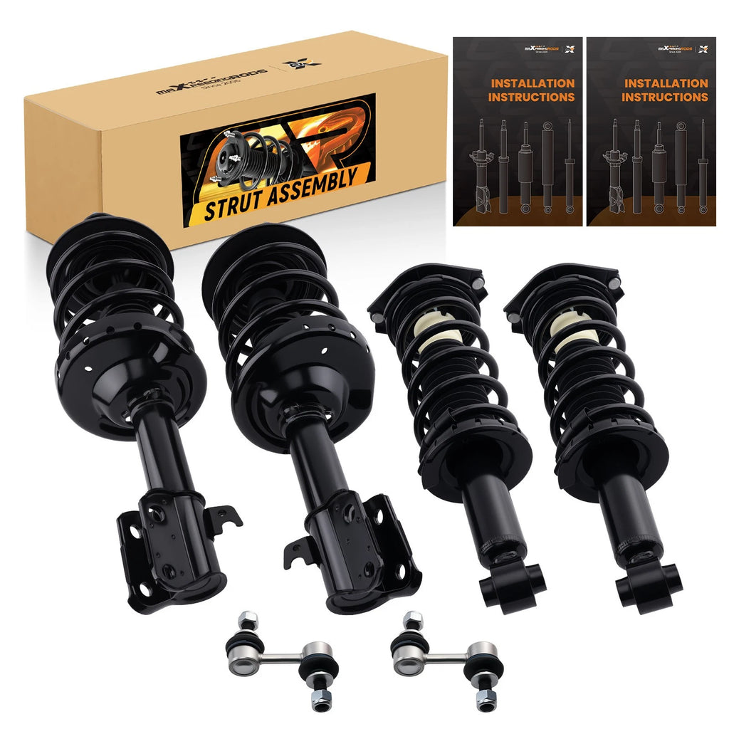 Front Rear Struts w/ Coil Spring Sway Bars Link for Subaru Legacy (2010–2012)