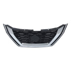 Chrome Black Front Upper Grille for Nissan Rogue (2021–2023)