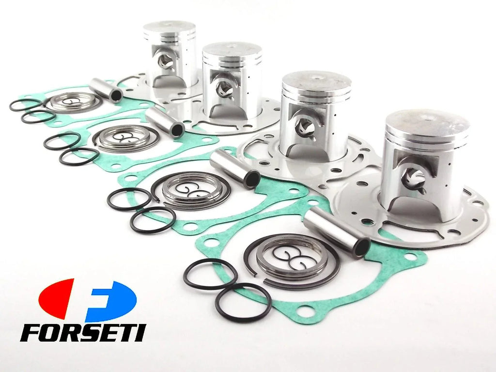 1mm O/S FORSETI Top End Kit 57.4mm Piston Set Gasket Kit for YAMAHA RZ500 (84-86)
