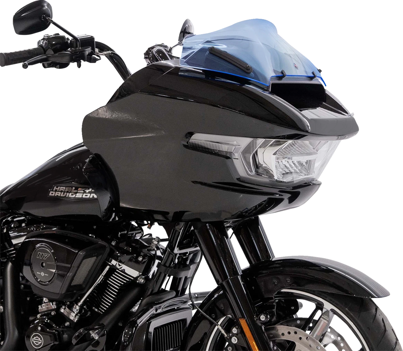 Klock Werks Kolor Flare Sport Windshield 8" for Harley Davidson (2014–2023) KWW-01-0754
