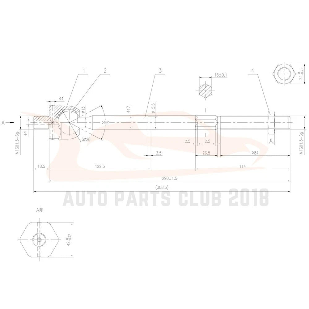 Set of 6 Tie Rods & Lower Ball Joints for Lincoln Navigator (2003–2006)