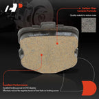 8x Front Ceramic Brake Pads for Chevrolet Corvette (2006-2013)