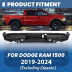 Front and Rear Bumper with Fog Lights for Dodge Ram 1500 (2009–2024)