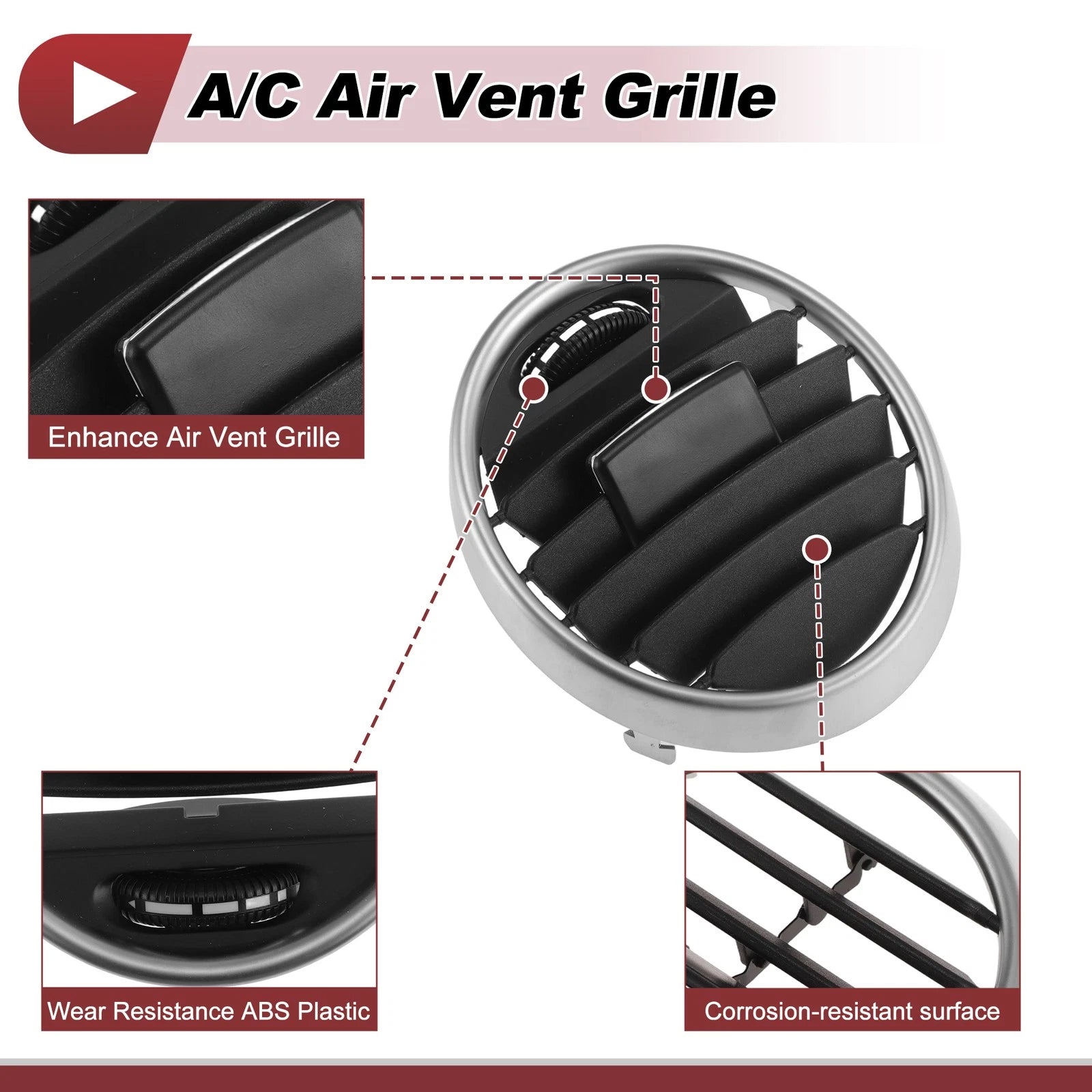 Center Console AC Air Vent Grille No.1648302154 for Mercedes-Benz GL350 (2010–2016)