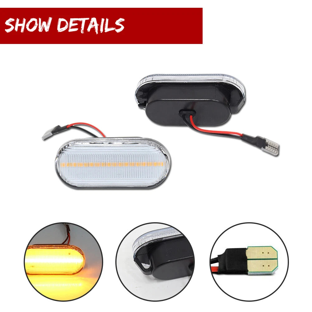 LED Side Marker Lights for VW MK4 Jetta GTI R32 Beetle (1999–2005)
