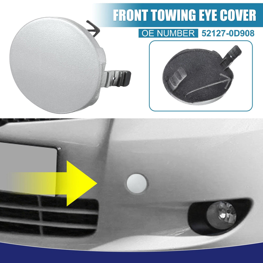 Bumper Tow Hook Cover for Toyota Yaris 4Door Sedan (2011–2013)