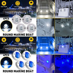 4X LED Deck Courtesy Lights for Marine Boat (Waterproof)