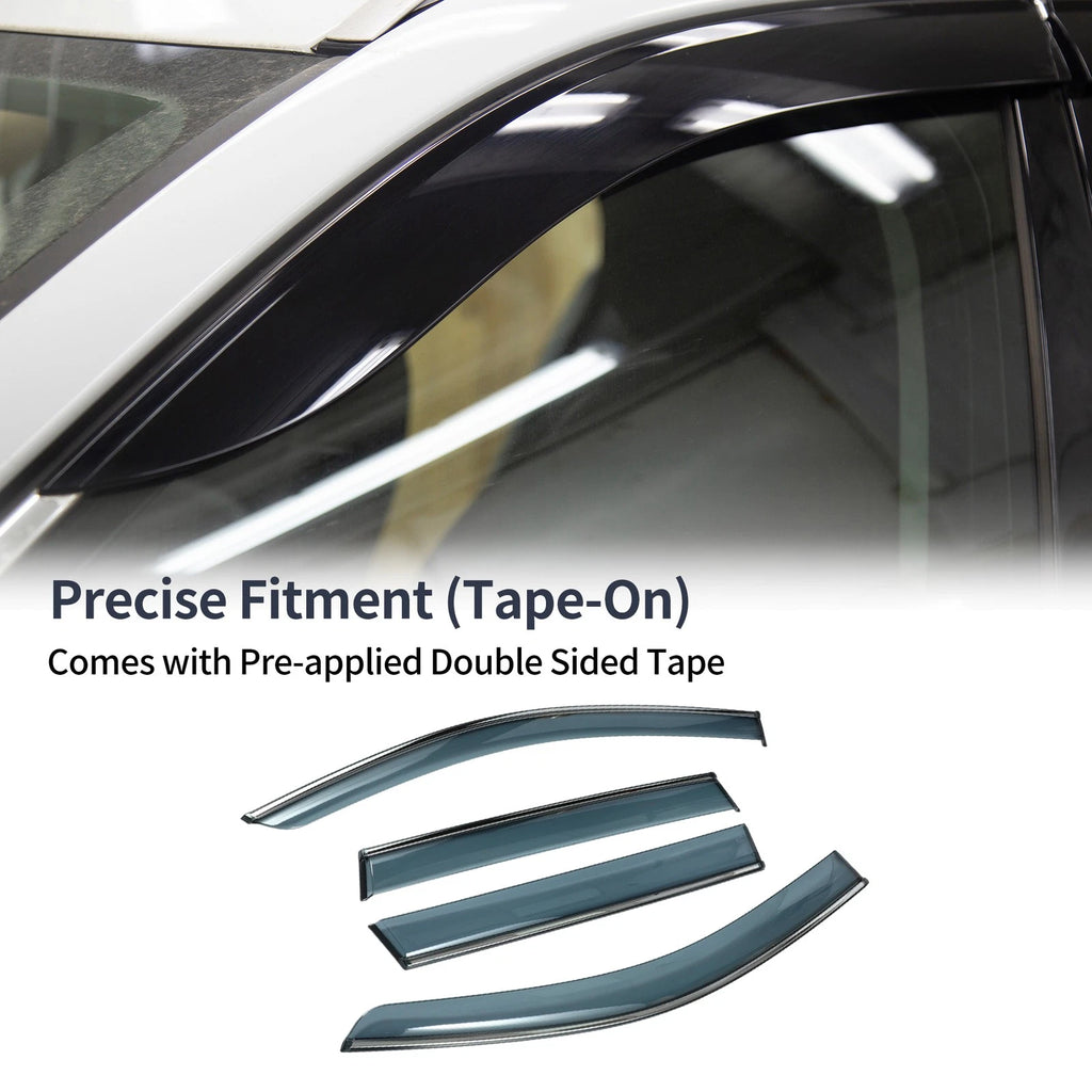 Set of 4 Window Deflectors for Toyota Corolla Cross (2022–2024)