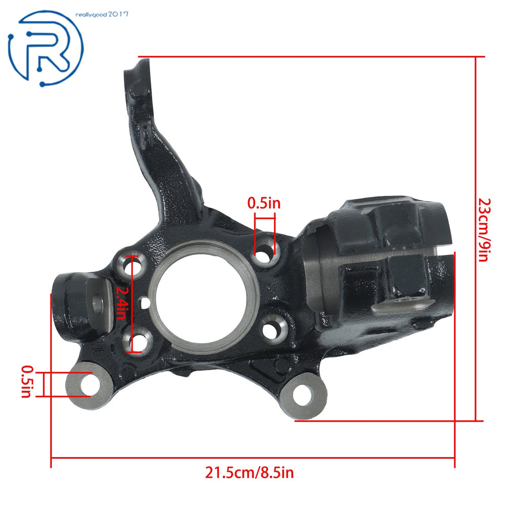 Front Left Steering Knuckle for A3 (2010–2013), Golf (2009–2017), Tiguan (2005–2010), Jetta