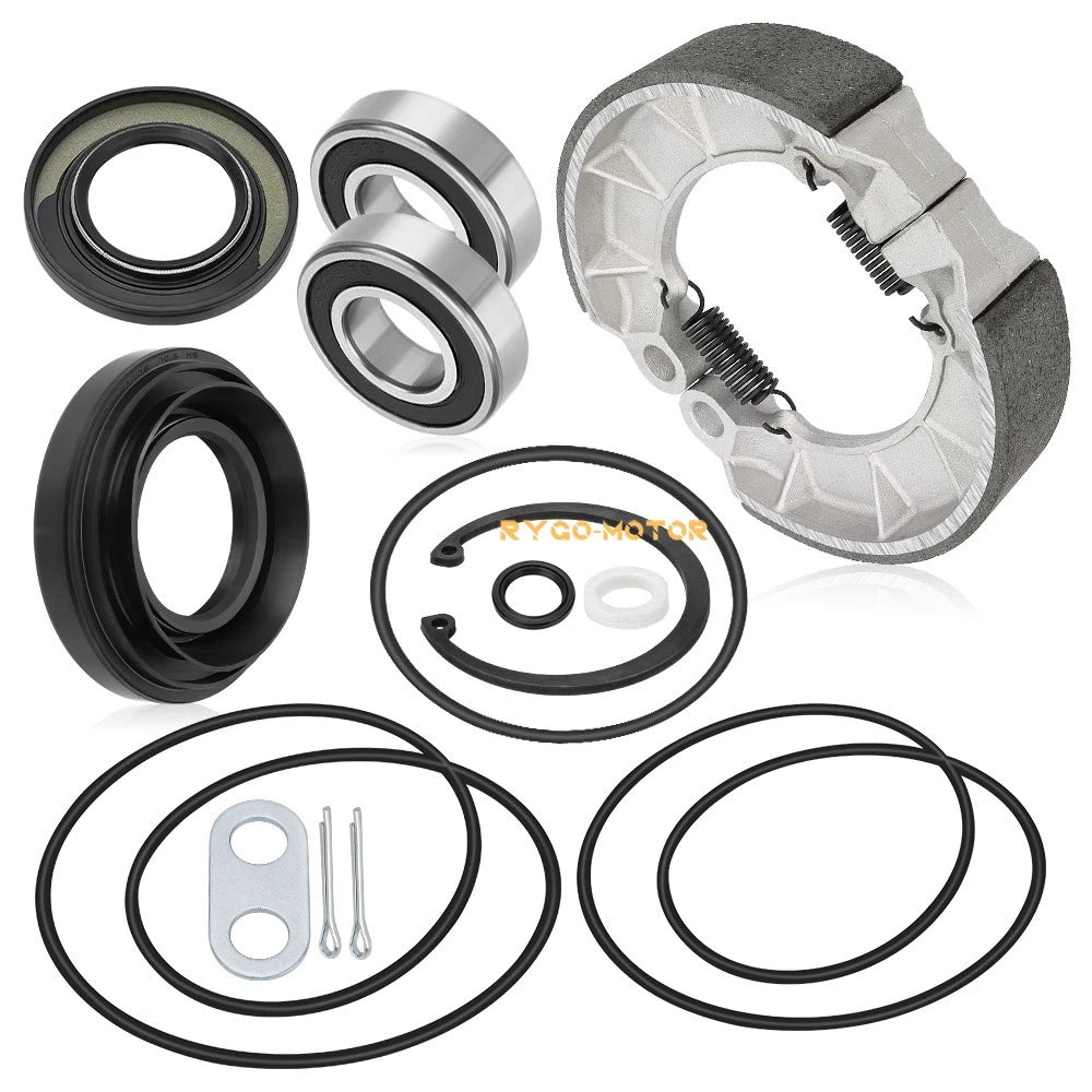 Rear Brake Drum Bearing Seals Shoes Kit for Honda TRX500 Foreman (2005–2013)