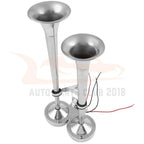 Dual Trumpet Electric Train Air Horn for Marine Use (304 Stainless Steel)