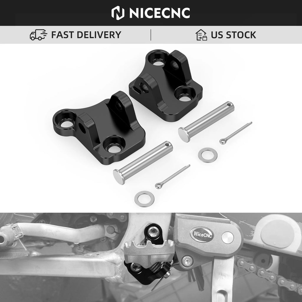 CNC Footpeg Lowering Mount Bracket Kit for Yamaha YZ125 YZ250 (2017–2023)