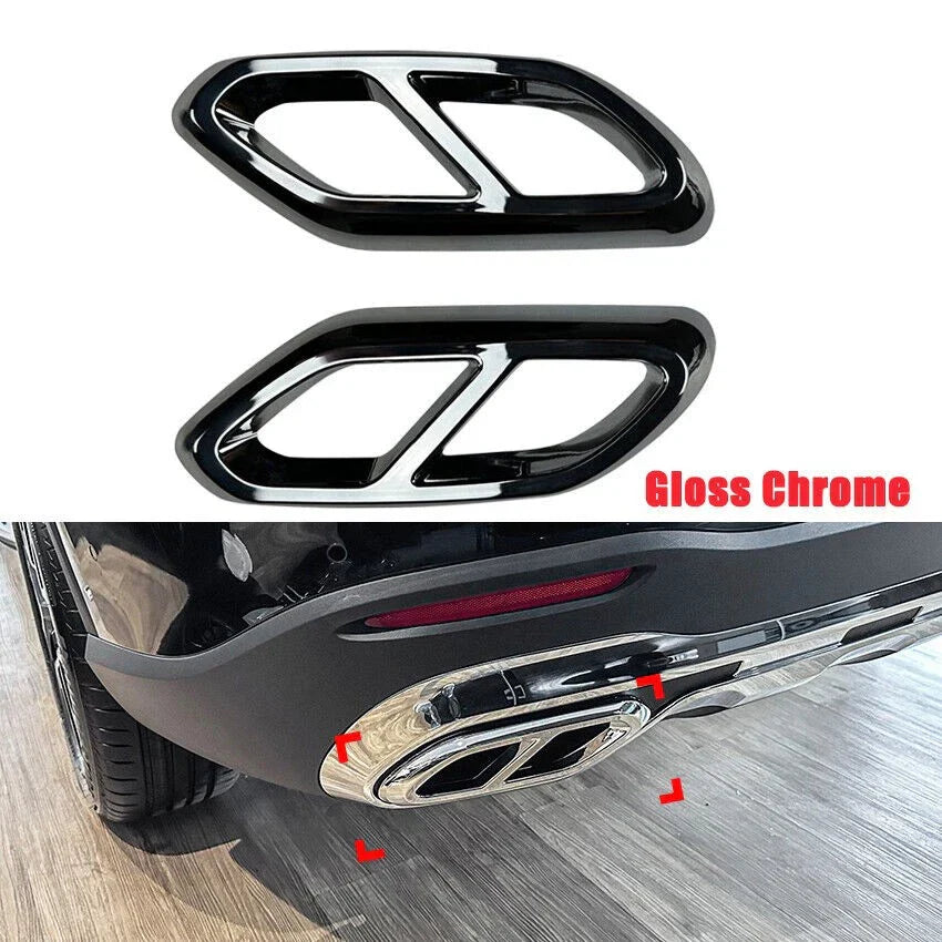 Exhaust Tail Muffler Covers for Benz GLC300 X254 (2016–2024)