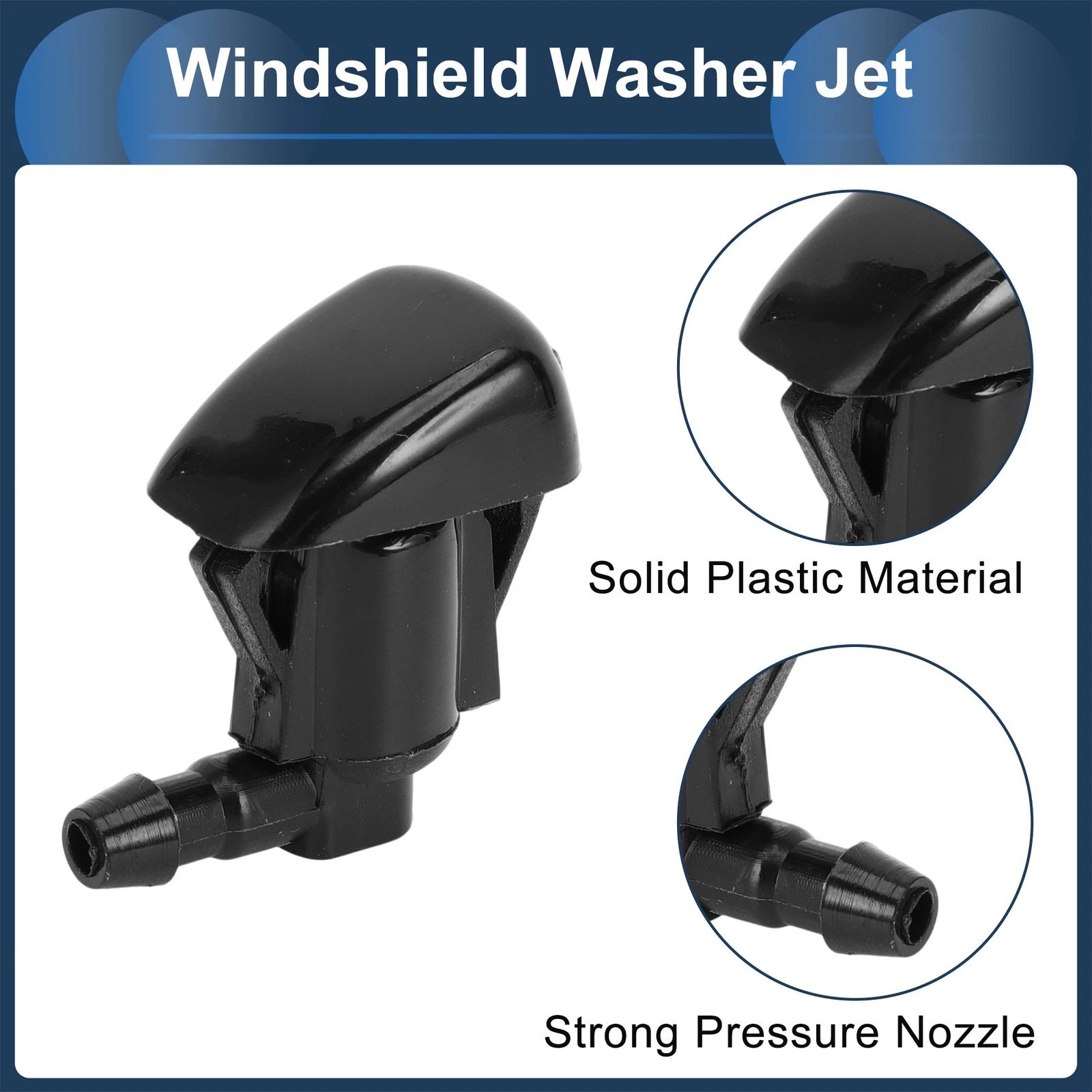 Windshield Washer Nozzle with Hose Connector for Toyota (No. 85381AE020)