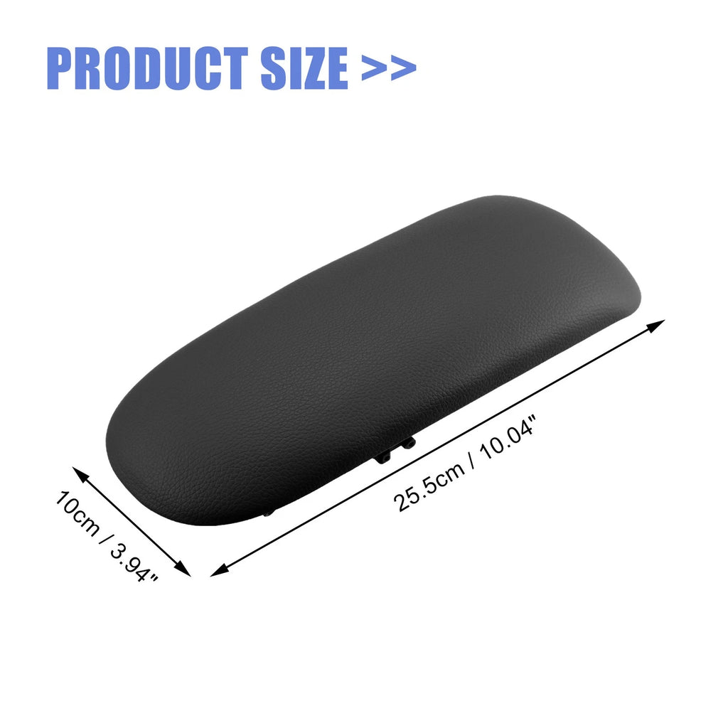 Center Console Armrest Cover for Mini Cooper (2002–2008) Faux Leather Black