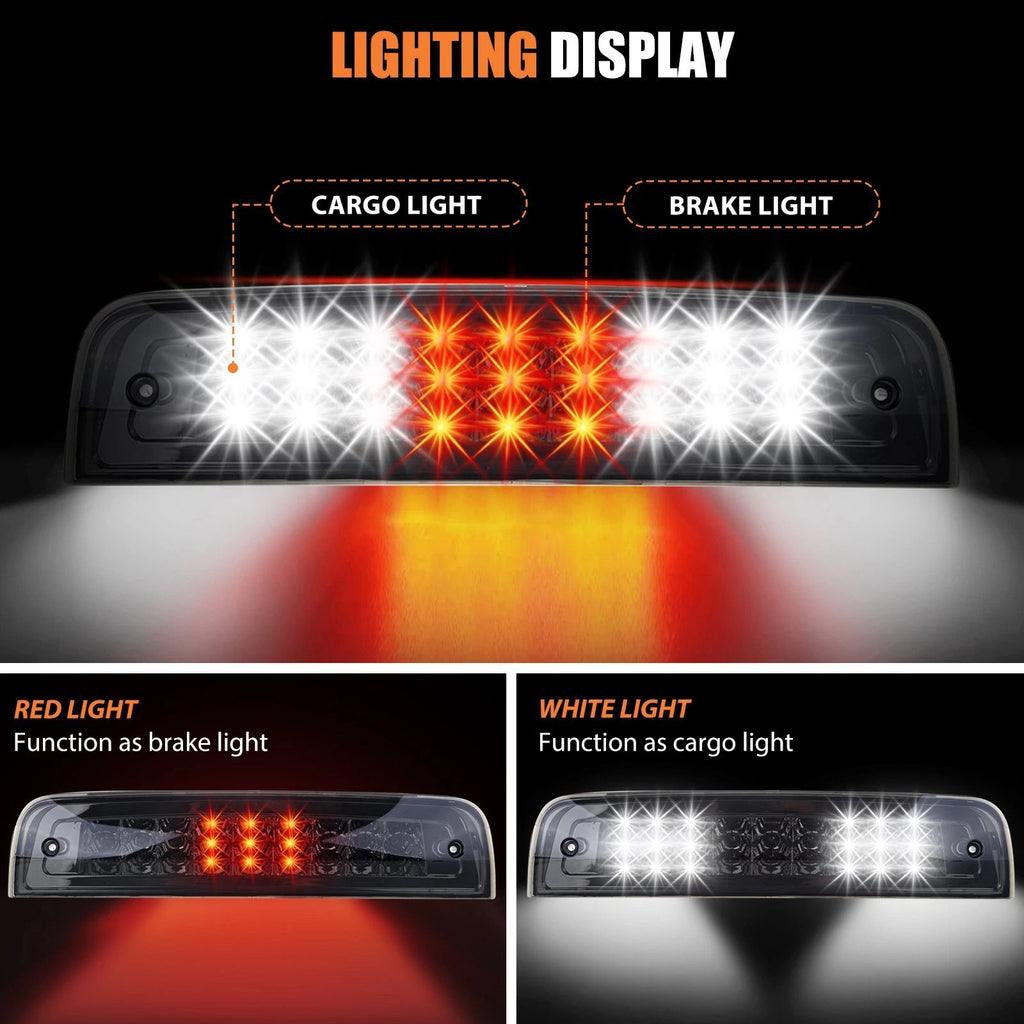 Chrome Housing LED 3rd Brake Light for Dodge Ram 1500 2500 3500 (2010–2018)