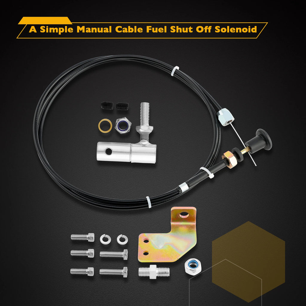 Fuel Shut Off Solenoid Cable Kit for Dodge Cummins 6/4BT 12V